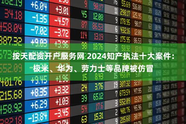 按天配资开户服务网 2024知产执法十大案件：极米、华为、劳力士等品牌被仿冒